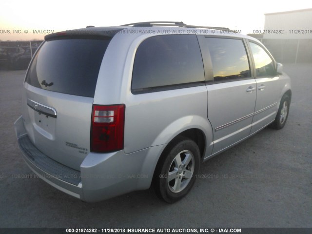 2D8HN54139R565934 - 2009 DODGE GRAND CARAVAN SXT SILVER photo 4