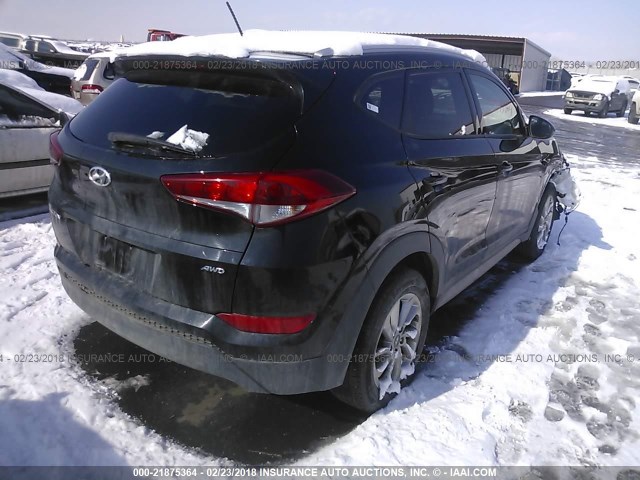 KM8J3CA45HU293747 - 2017 HYUNDAI TUCSON LIMITED/SPORT AND ECO/SE BLACK photo 4