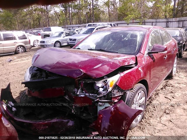 1G4GE5ED1BF132933 - 2011 BUICK LACROSSE CXS MAROON photo 2