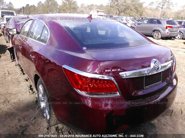 1G4GE5ED1BF132933 - 2011 BUICK LACROSSE CXS MAROON photo 3