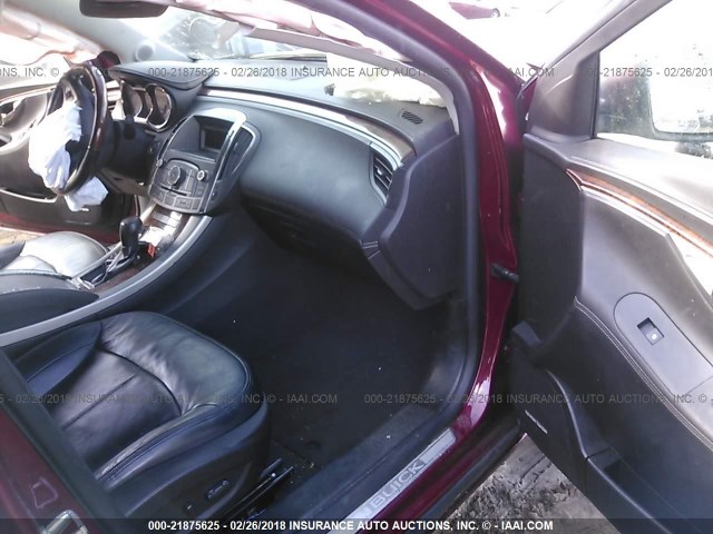 1G4GE5ED1BF132933 - 2011 BUICK LACROSSE CXS MAROON photo 5