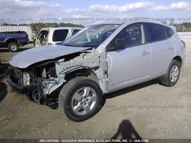 JN8AS5MT5FW662943 - 2015 NISSAN ROGUE SELECT  SILVER photo 2