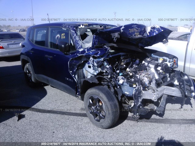 ZACCJBAW5GPC70967 - 2016 JEEP RENEGADE SPORT BLUE photo 1