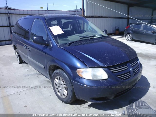 1D4GP24R06B666404 - 2006 DODGE GRAND CARAVAN SE Dark Blue photo 1