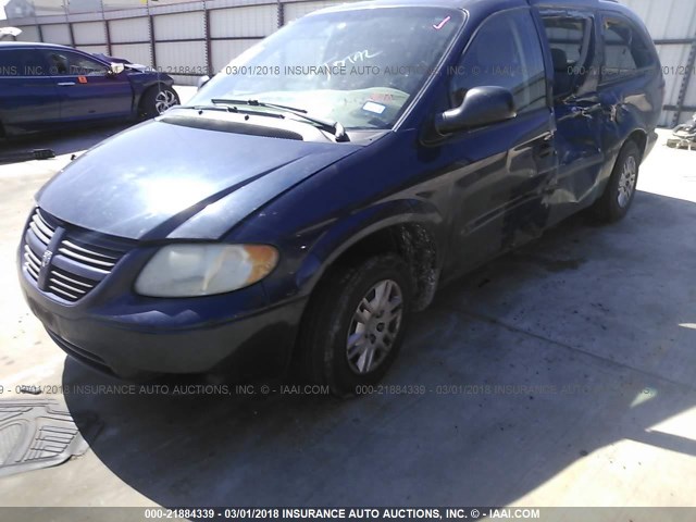 1D4GP24R06B666404 - 2006 DODGE GRAND CARAVAN SE Dark Blue photo 2