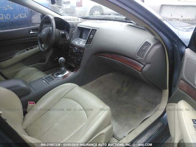 JNKBV61F98M258455 - 2008 INFINITI G35 GRAY photo 5