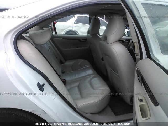 YV1RS612952459084 - 2005 VOLVO S60 WHITE photo 8