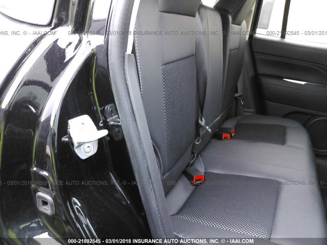 1C4NJCEA6ED600480 - 2014 JEEP COMPASS LATITUDE BLACK photo 8