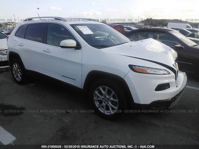 1C4PJLCB2GW216305 - 2016 JEEP CHEROKEE LATITUDE WHITE photo 1