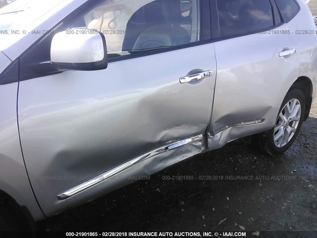 JN8AS5MT8BW158087 - 2011 NISSAN ROGUE S/SV/KROM SILVER photo 6