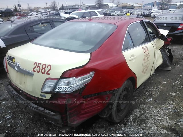 4T1BB3EK5BU126599 - 2011 TOYOTA CAMRY HYBRID RED photo 4