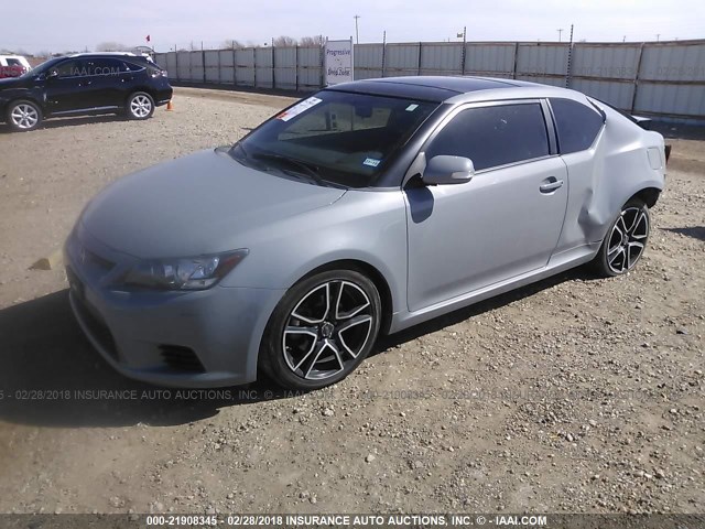 JTKJF5C70D3055697 - 2013 TOYOTA SCION TC ნაცრისფერი ფოტო 2