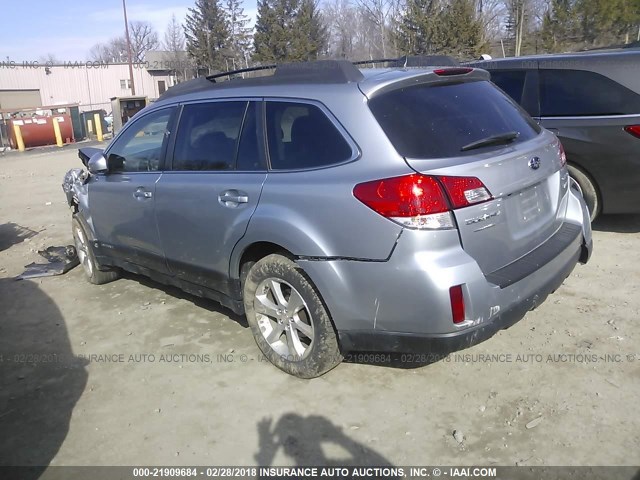 4S4BRBLC1D3214088 - 2013 SUBARU OUTBACK 2.5I LIMITED SILVER photo 3