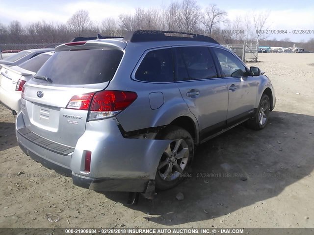 4S4BRBLC1D3214088 - 2013 SUBARU OUTBACK 2.5I LIMITED SILVER photo 4