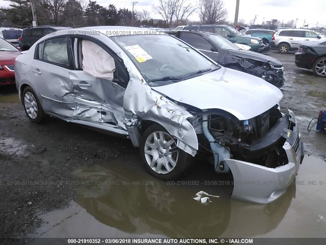 3N1AB6AP0CL673930 - 2012 NISSAN SENTRA 2.0/2.0S/SR/2.0SL SILVER photo 1