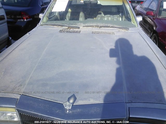 1C3BF66P9FX634118 - 1985 CHRYSLER FIFTH AVENUE  GRAY photo 10