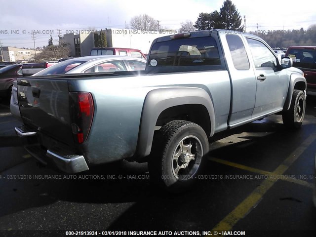 1GCDT19E378151455 - 2007 CHEVROLET COLORADO BLUE photo 4