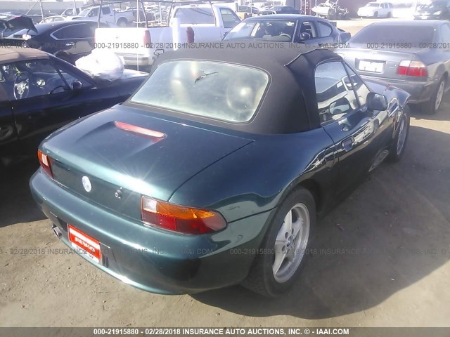 4USCH7320VLB83852 - 1997 BMW Z3 1.9 GREEN photo 4