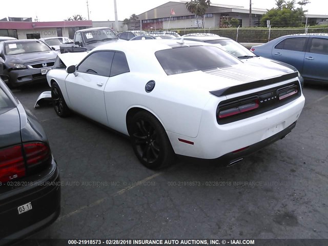 2C3CDZAG7GH137495 - 2016 DODGE CHALLENGER SXT WHITE photo 3