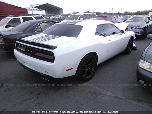 2C3CDZAG7GH137495 - 2016 DODGE CHALLENGER SXT WHITE photo 4