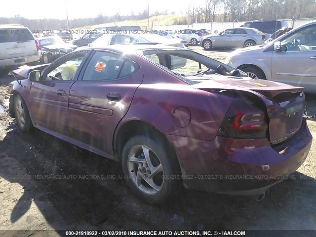 2G2WR524341133525 - 2004 PONTIAC GRAND PRIX GTP წითელი ფოტო 3