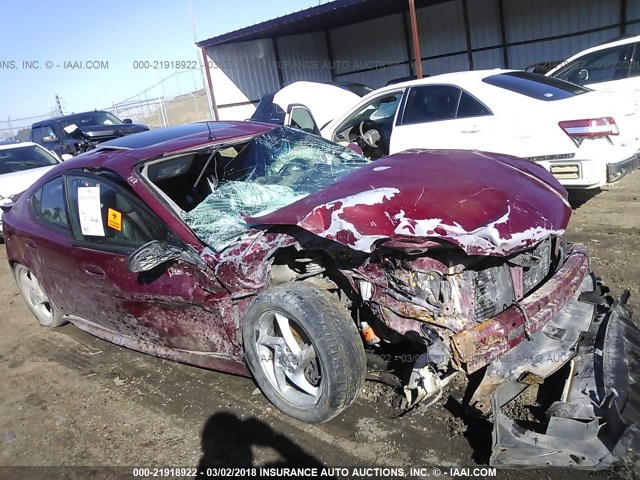 2G2WR524341133525 - 2004 PONTIAC GRAND PRIX GTP წითელი ფოტო 6