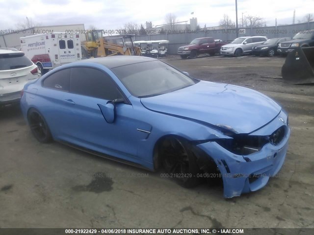 WBS3R9C55FK333279 - 2015 BMW M4 BLUE photo 1