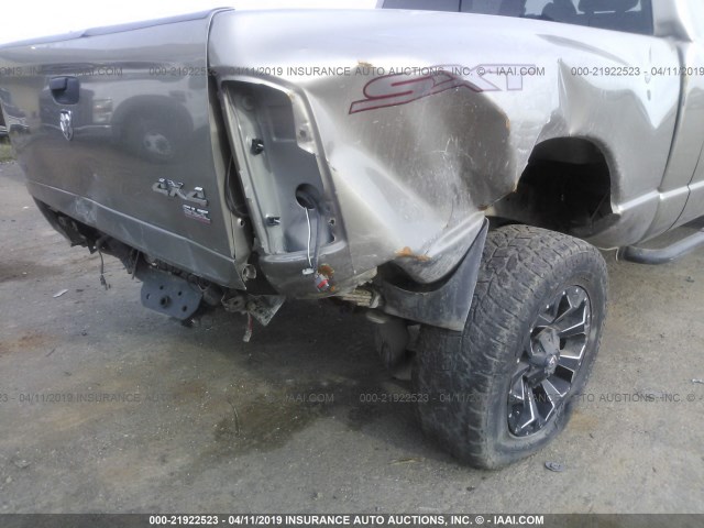 3D7KS29A08G109193 - 2008 DODGE RAM 2500 TAN photo 6