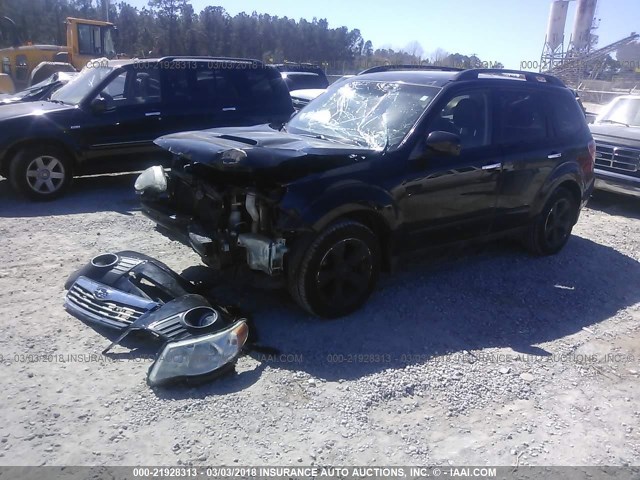 JF2SH6FC1AH703004 - 2010 SUBARU FORESTER 2.5XT LIMITED BLACK photo 2