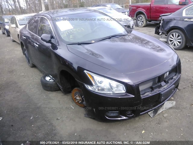 1N4AA5AP0EC445411 - 2014 NISSAN MAXIMA S/SV PURPLE photo 1