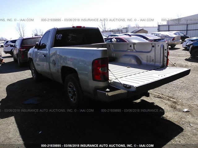 1GCEC14X08Z299071 - 2008 CHEVROLET SILVERADO C1500 GRAY photo 3