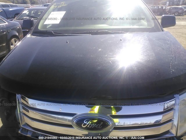 2FMDK38C88BB05144 - 2008 FORD EDGE SEL BLACK photo 10