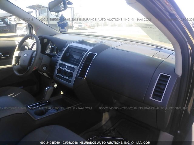 2FMDK38C88BB05144 - 2008 FORD EDGE SEL BLACK photo 5