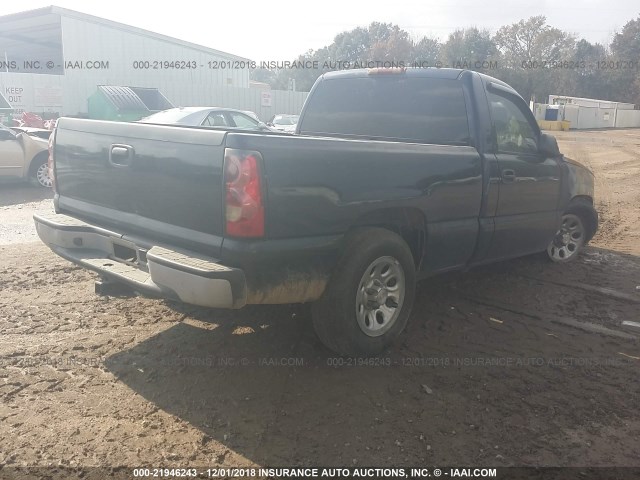 3GCEC14X46G208767 - 2006 CHEVROLET SILVERADO C1500 BLUE photo 4