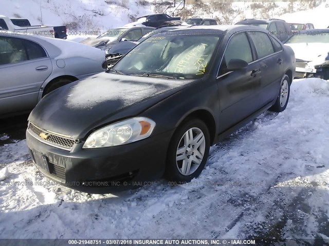 2G1WB5E35E1140974 - 2014 CHEVROLET IMPALA LIMITED LT GRAY photo 2