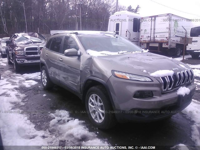 1C4PJMCB7HW589718 - 2017 JEEP CHEROKEE LATITUDE TAN photo 1