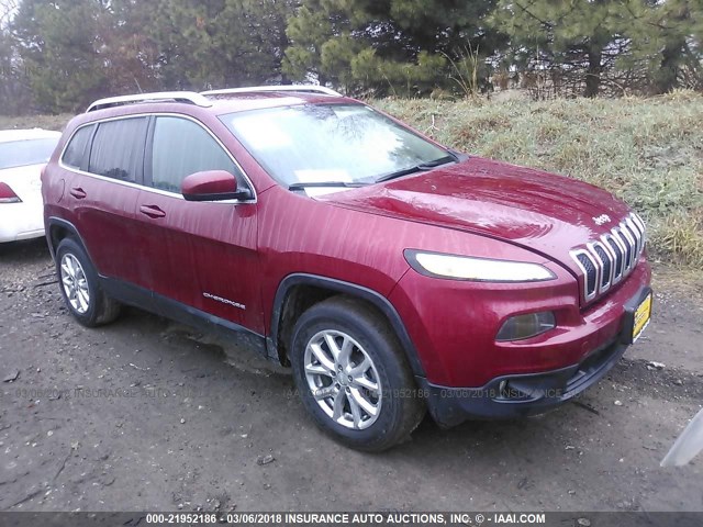 1C4PJMCB8FW540623 - 2015 JEEP CHEROKEE LATITUDE RED photo 1