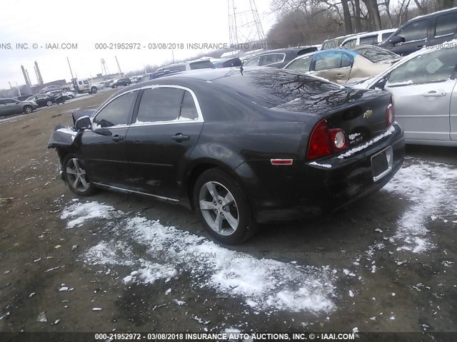 1G1ZC5E13BF129856 - 2011 CHEVROLET MALIBU 1LT BLACK photo 3