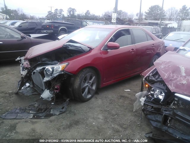 4T1BF1FK8EU822580 - 2014 TOYOTA CAMRY L/SE/LE/XLE Qırmızı foto 2