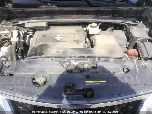 5N1AR2MNXFC630199 - 2015 NISSAN PATHFINDER S/SV/SL/PLATINUM BLACK photo 10