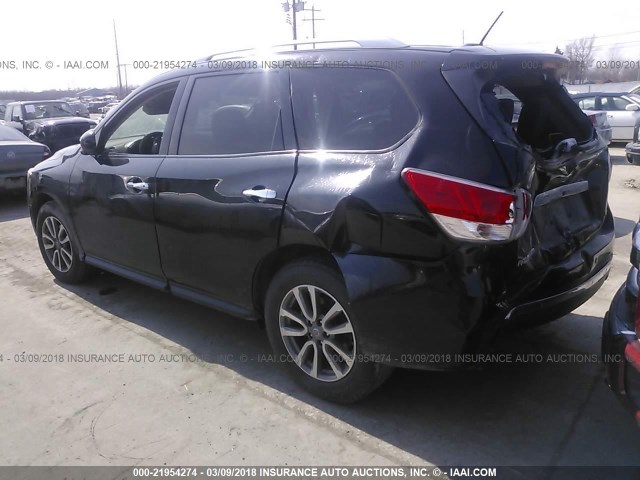 5N1AR2MNXFC630199 - 2015 NISSAN PATHFINDER S/SV/SL/PLATINUM BLACK photo 3