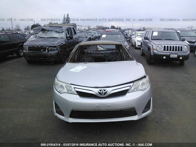 4T1BF1FK7CU085529 - 2012 TOYOTA CAMRY SE/LE/XLE SILVER photo 6