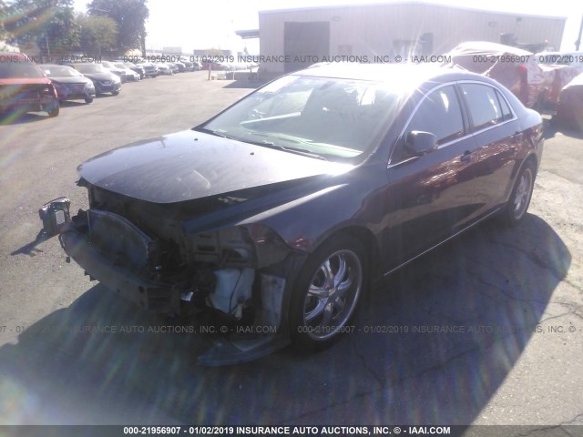 1G1ZC5E1XBF147240 - 2011 CHEVROLET MALIBU 1LT GRAY photo 2