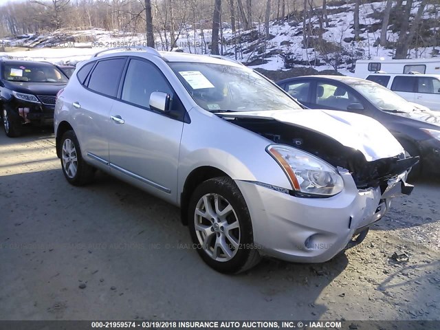 JN8AS5MV6DW104520 - 2013 NISSAN ROGUE S/SV SILVER photo 1