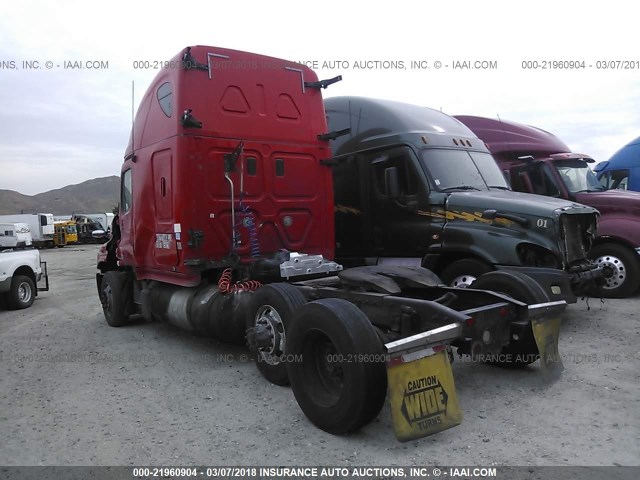 3AKGGLDR0DSFJ9509 - 2013 FREIGHTLINER CASCADIA 125  RED photo 3