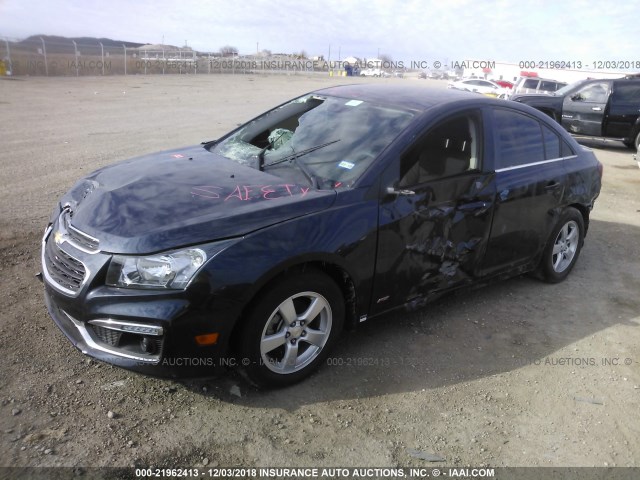 1G1PE5SB3G7108845 - 2016 CHEVROLET CRUZE LIMITED LT BLUE photo 2