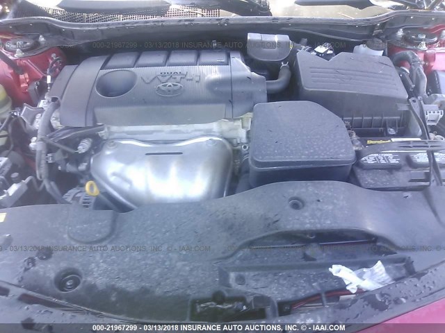 4T1BF3EKXBU648410 - 2011 TOYOTA CAMRY SE/LE/XLE 红色 照片 10