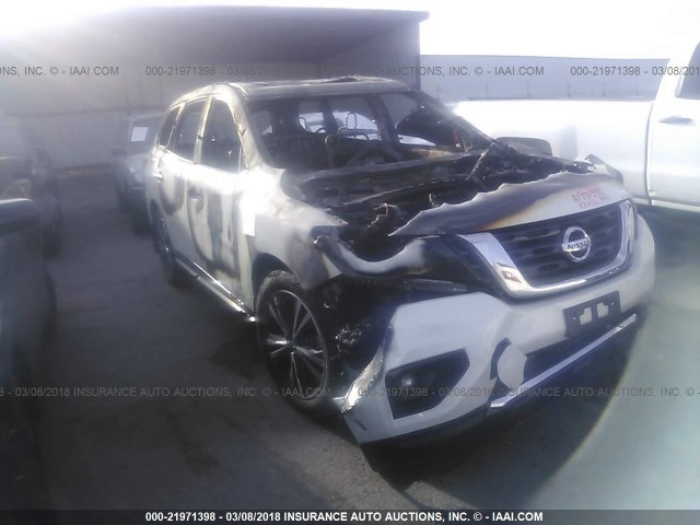5N1DR2MN5HC609695 - 2017 NISSAN PATHFINDER S/SV/SL/PLATINUM WHITE photo 1