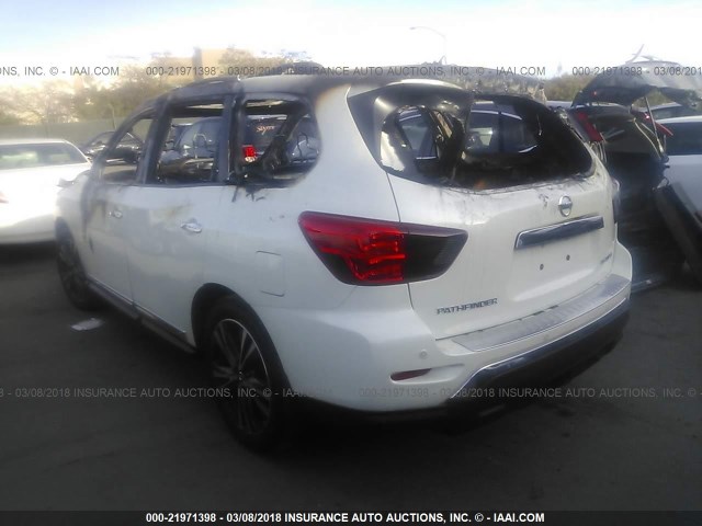 5N1DR2MN5HC609695 - 2017 NISSAN PATHFINDER S/SV/SL/PLATINUM WHITE photo 3