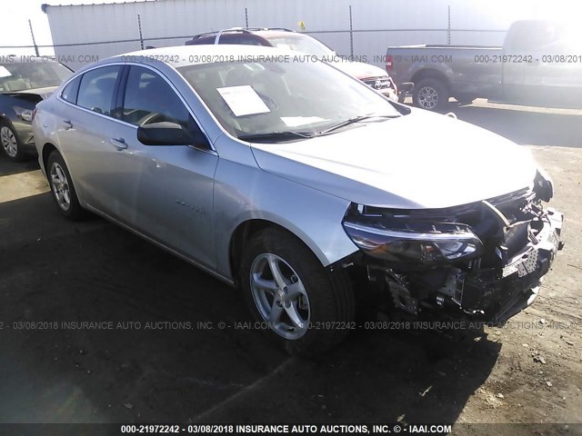 1G1ZB5ST0JF182263 - 2018 CHEVROLET MALIBU LS 银色 照片 1